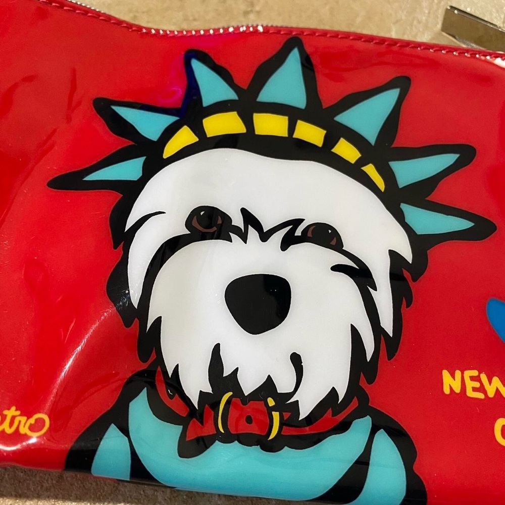 Marc Tetro NYC Liberty Westie Zip Pouch West Highland White Terrier - Picture 2 of 7